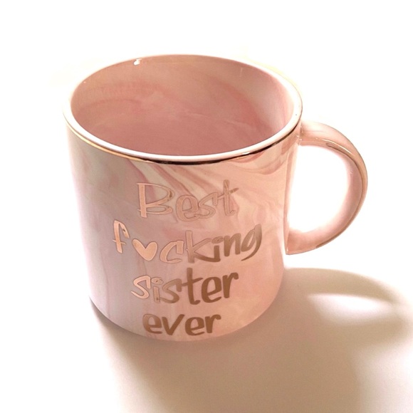 5/$15💥Best F* Sister Ever Coffee Tea Mug Cup Ceramic Marble Gift Idea Humor Fun - Picture 2 of 8